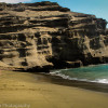 A rare green sand beach in Hawaii called Papakolea