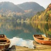 Rent a row boat at Lake Bled