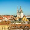 Views of the historic center in Zagreb, Croatia