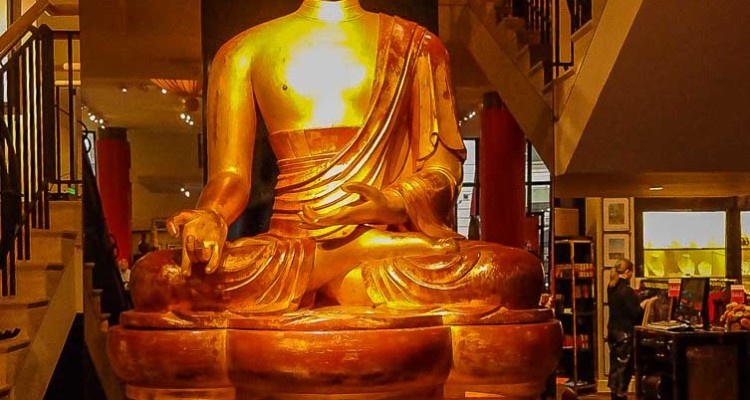 Giant Buddha at Gumps in San Francisco