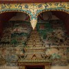 Ornate façade at Chiang Khan Wat