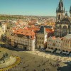 Looking down Prague's old town square (Staroměstské náměstí)