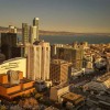 San Francisco views from above - at the View Lounge Marriott Marquis