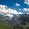 Stunning panorama view at Glacier National Park