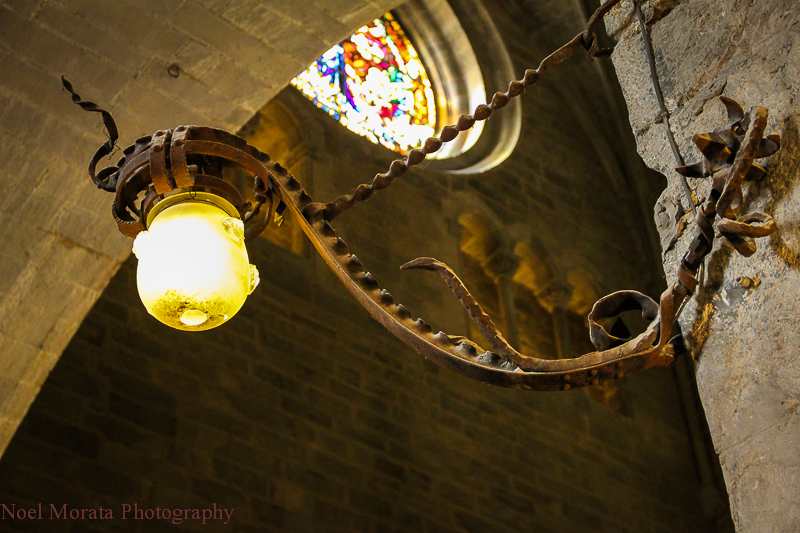 Girona cathedral interior detail