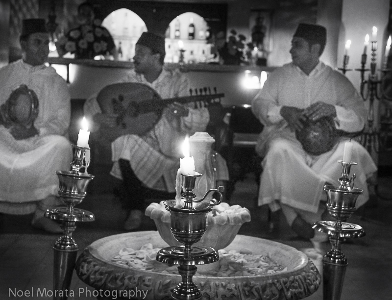 Musicians performing in Marrakesh