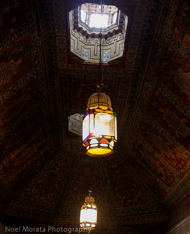 Beautiful lanterns and interior details