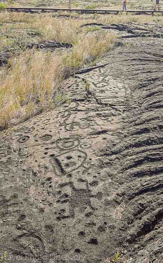 petroglyphs at Hawaii Volcanoes National Park