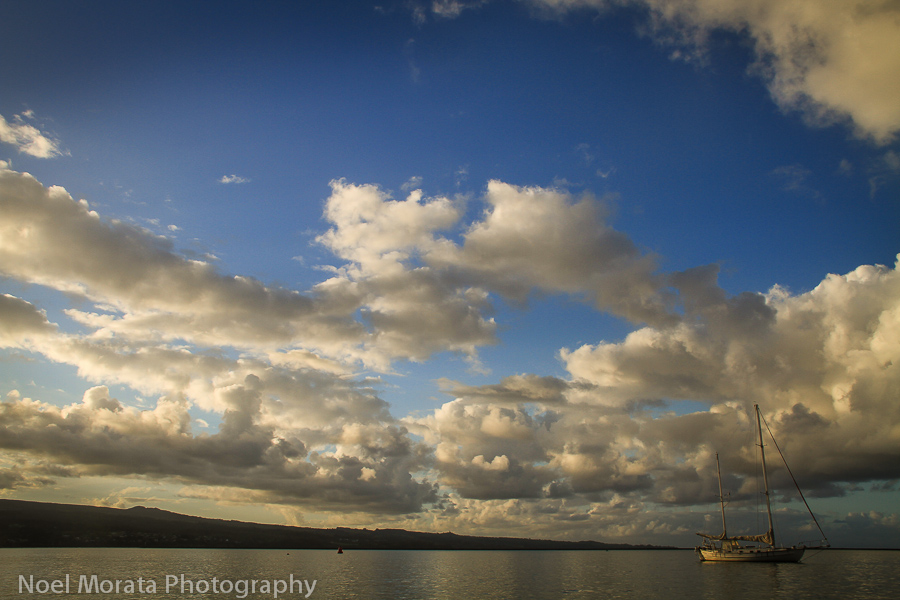 Gorgeous clouds over Hilo Bay