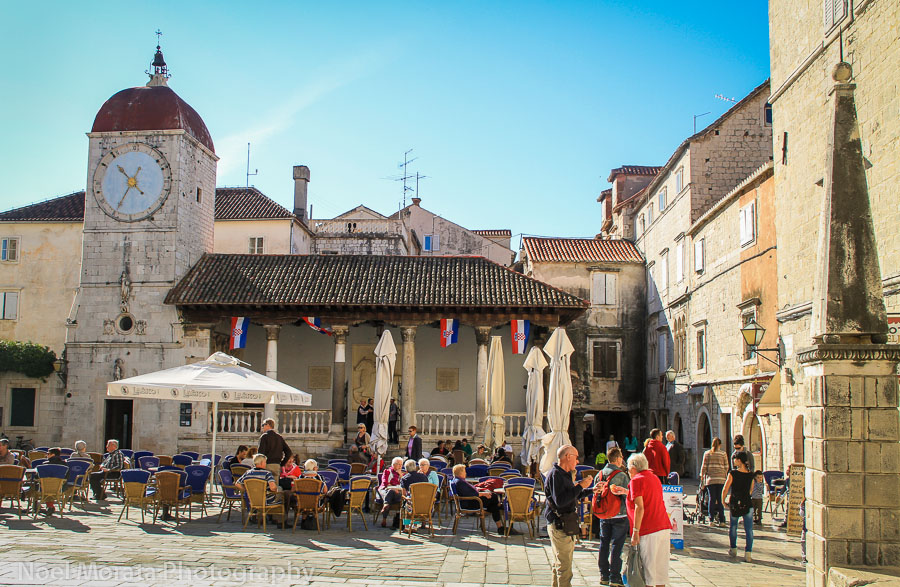 Trogir city hall and central square
