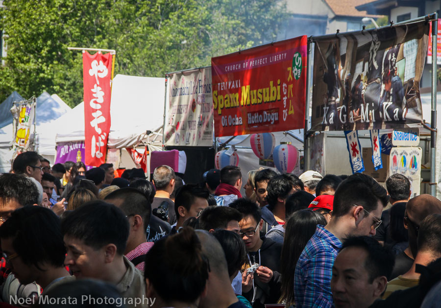 Long lines at the Yatai street vendors