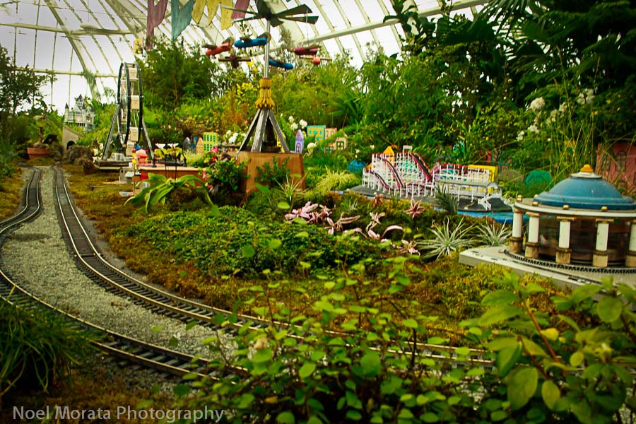Year miniature train exhibit is an annual favorite at the Conservatory