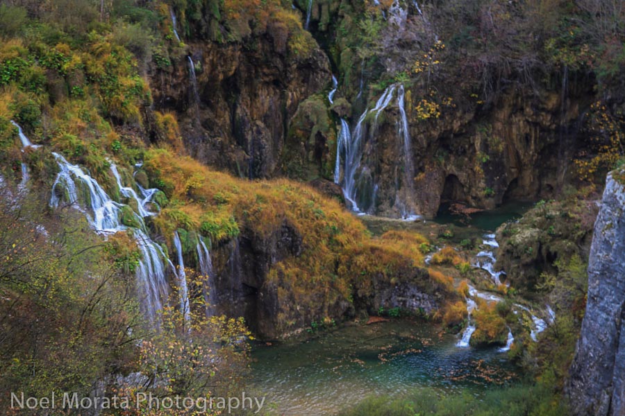 Waterfall vignette at Plitvice