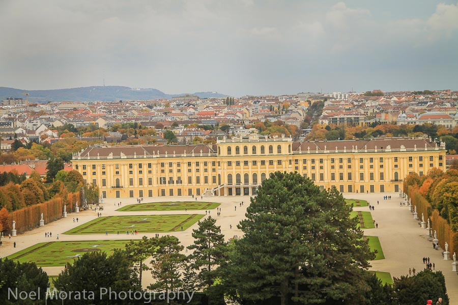 Panorama above Schonbrunn