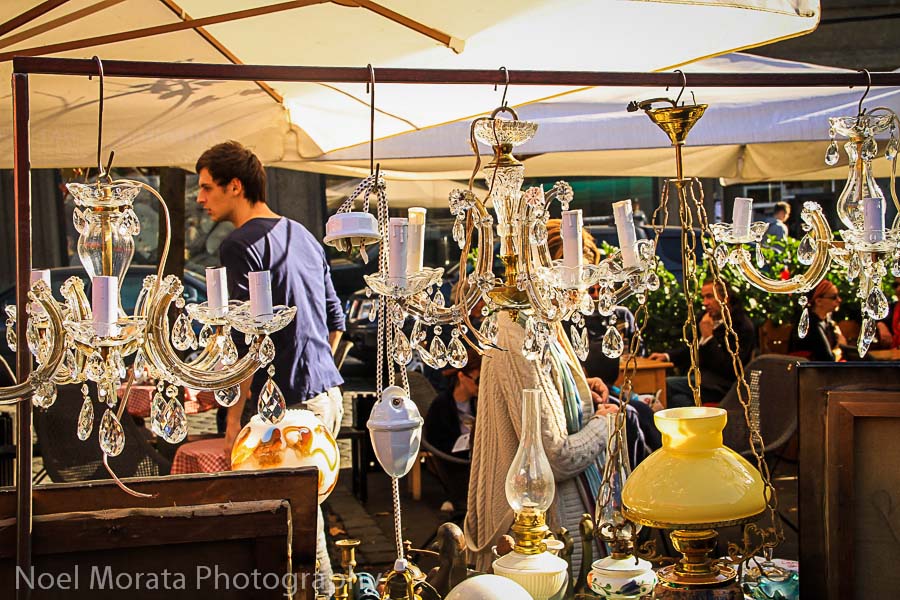 The antique market on British Square, Zagreb