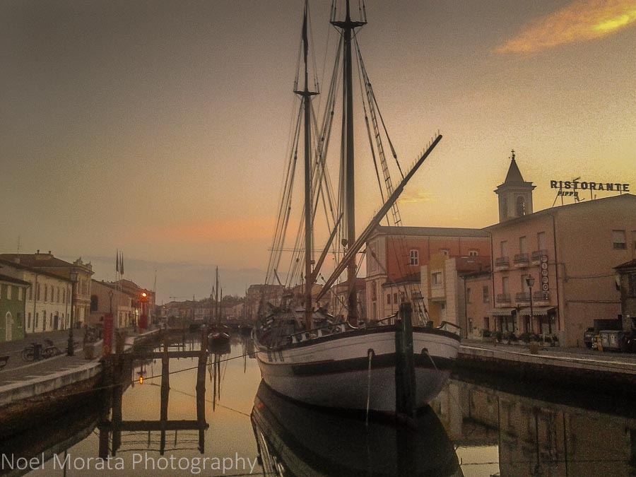 The main canal in Cesenatico, Italy 