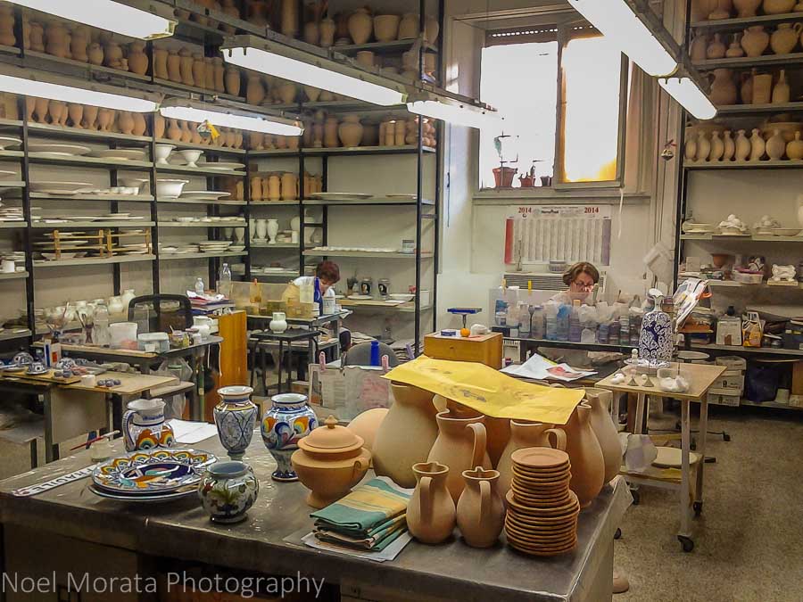 Faenza ceramic studios and galleries