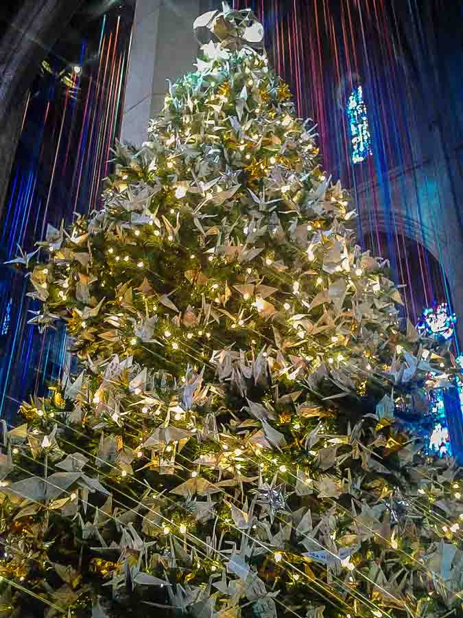 1000 cranes at Grace Cathedral