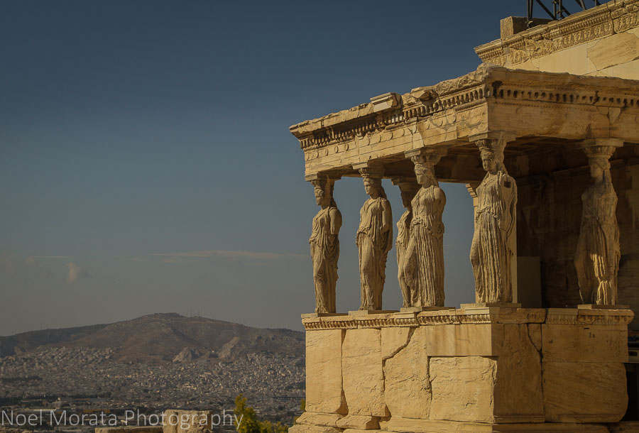 The Erechteion with the graceful Caryatids at the Acropolis