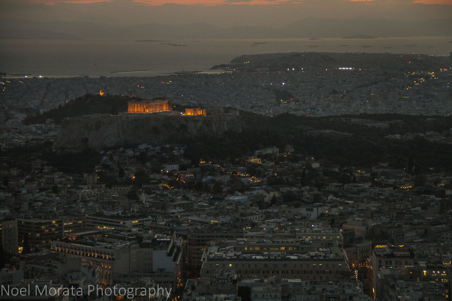  Acropolis at night from Lycabettus Hill