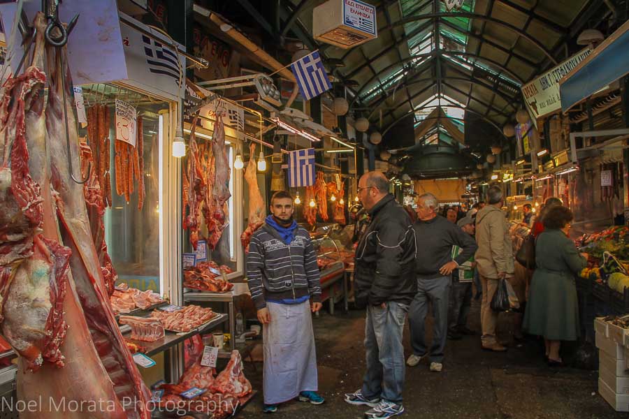 Thessaloniki central food market