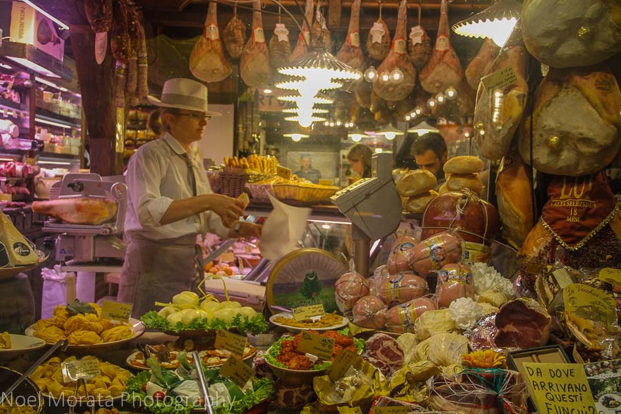 Bologna specialty food market