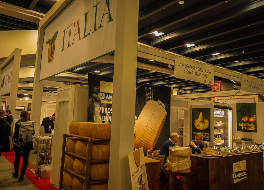 The Italian section at the Fancy Food Show