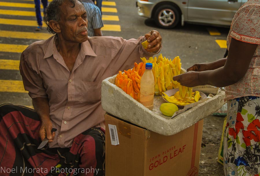 Sliced fruit for sale in Kandy, Sri Lanka