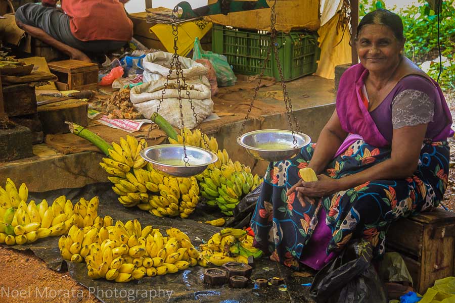 Bananas for sale at the market in Habanara 