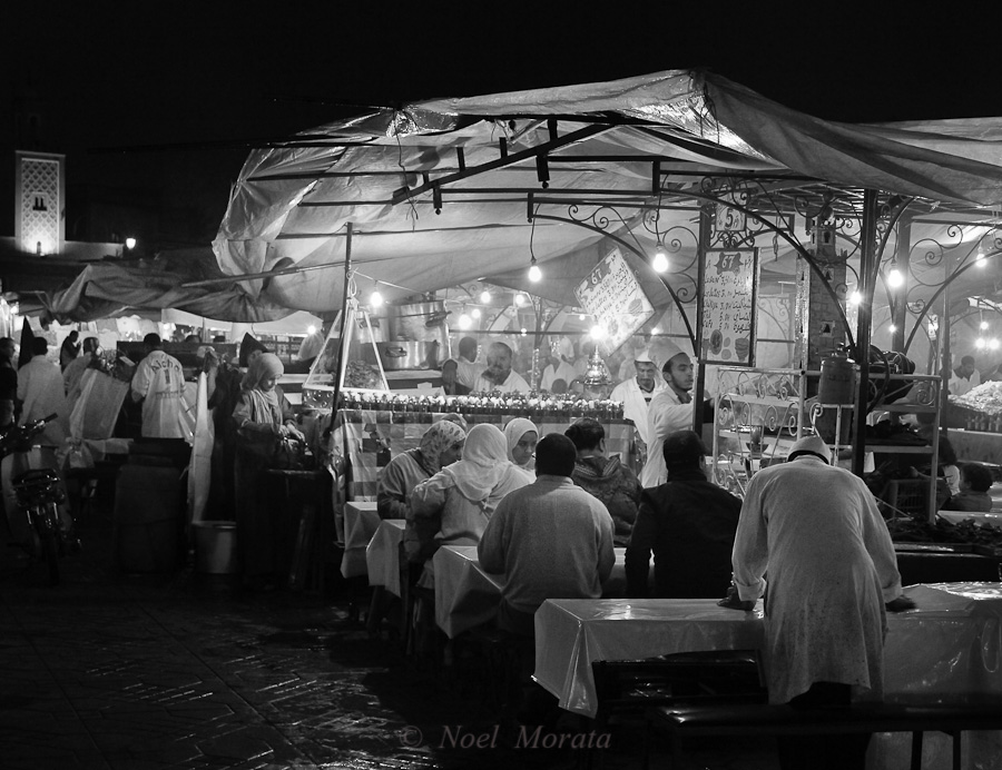 Night time market at Jemma El Fna, Marrakesh