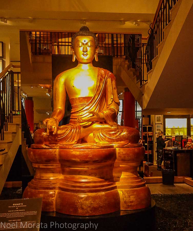 Giant Buddha at Gumps in San Francisco