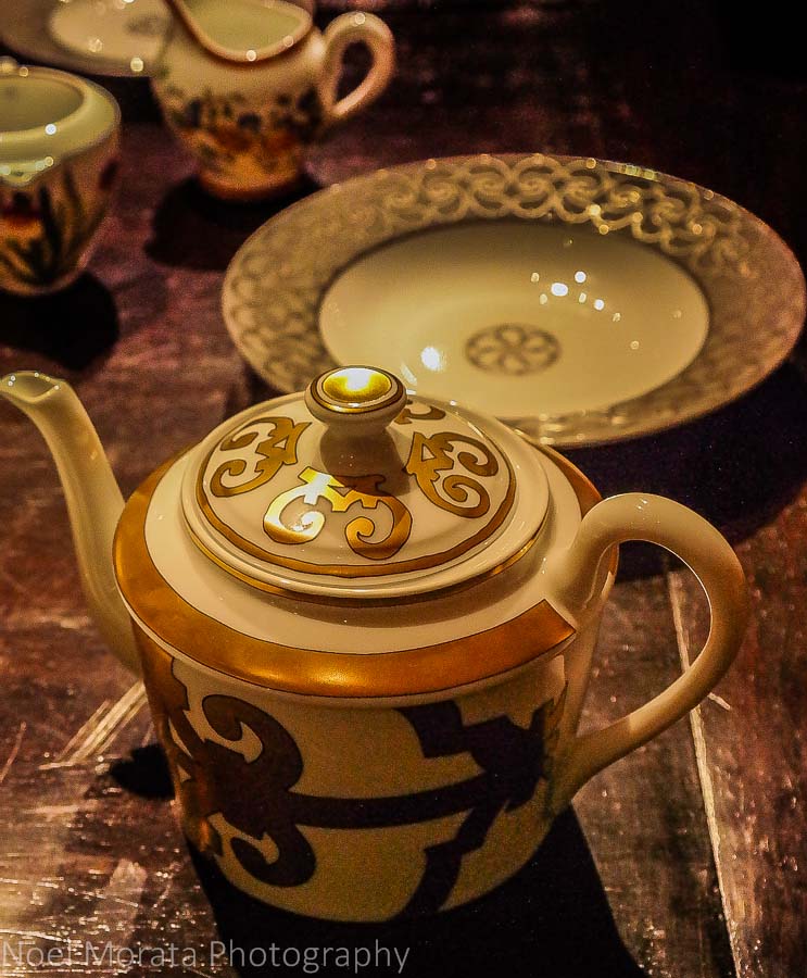 14k gold teapot at Gumps in San Francisco