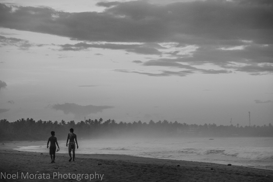 The coastal waters in Beruwala, Sri Lanka