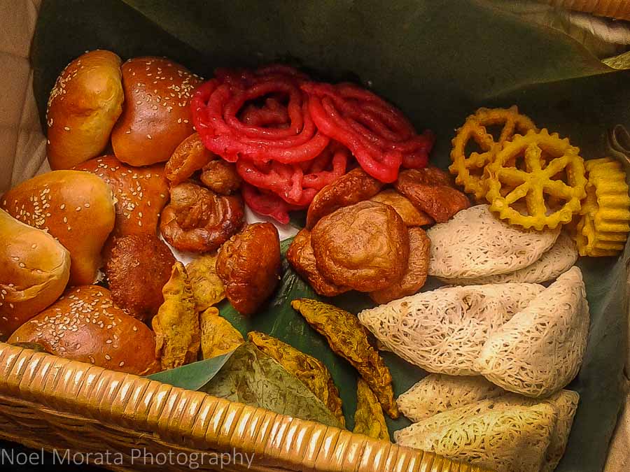 A variety of sweet Sri Lankan pastries