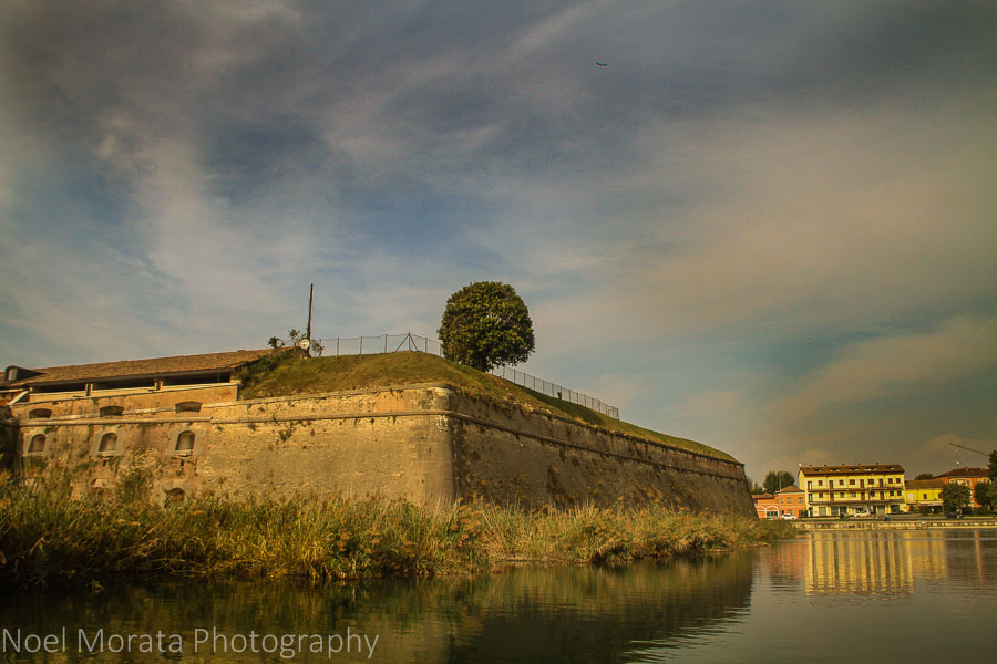The fortress and ramparts at Lake Garda in Peschiera
