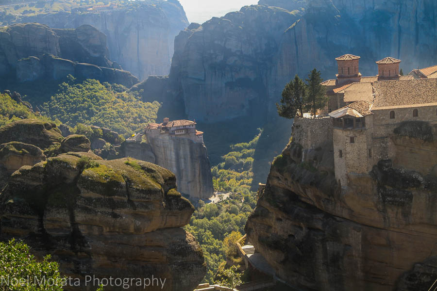 Monasteries from different vantage points in Meteora