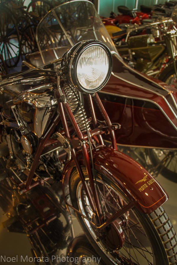 Vintage motorcycles at Museo Nicolis