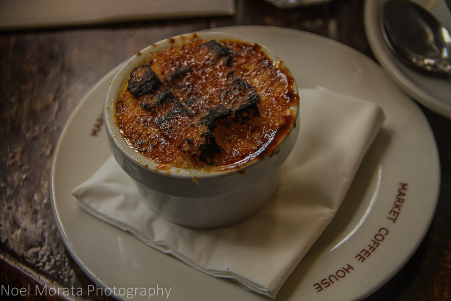 Bread pudding at The English Restaurant