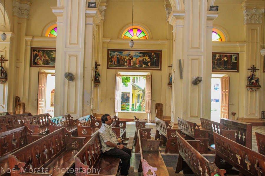 Contemplation at St. Mary's Cathedral in Negombo