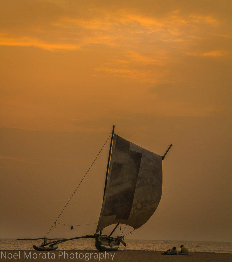 Sunset at Negombo beach, Sri Lanka
