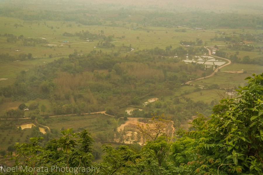 Looking down to the Loei region, Northern Thailand