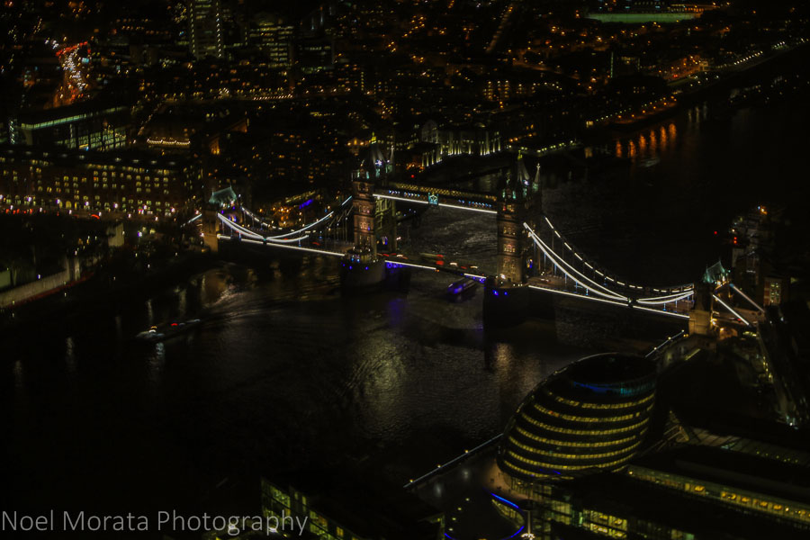 Views of the London Bridge from the Shard