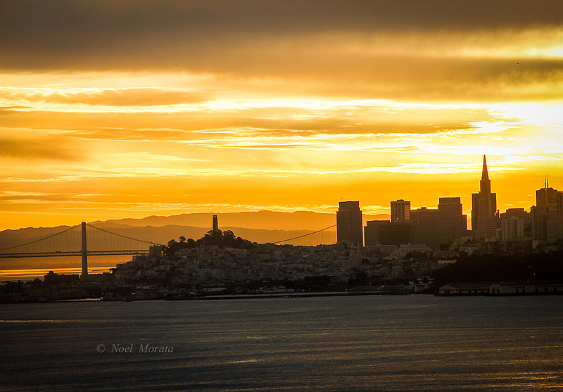 San Francisco sunrise landscape, California