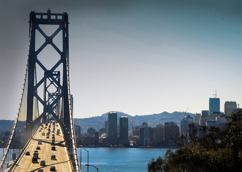 San Francisco bay bridge scenic image