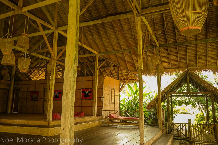 Extra large tiered living areas of the Eco Lisu lodge villas