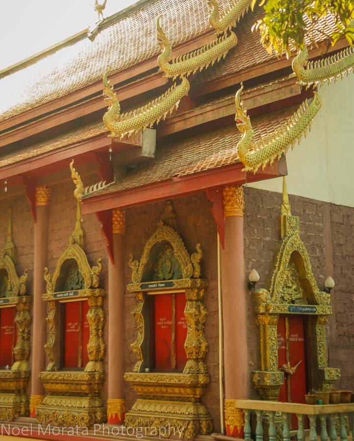 Temple details at Lisu Village in Northern Thailand