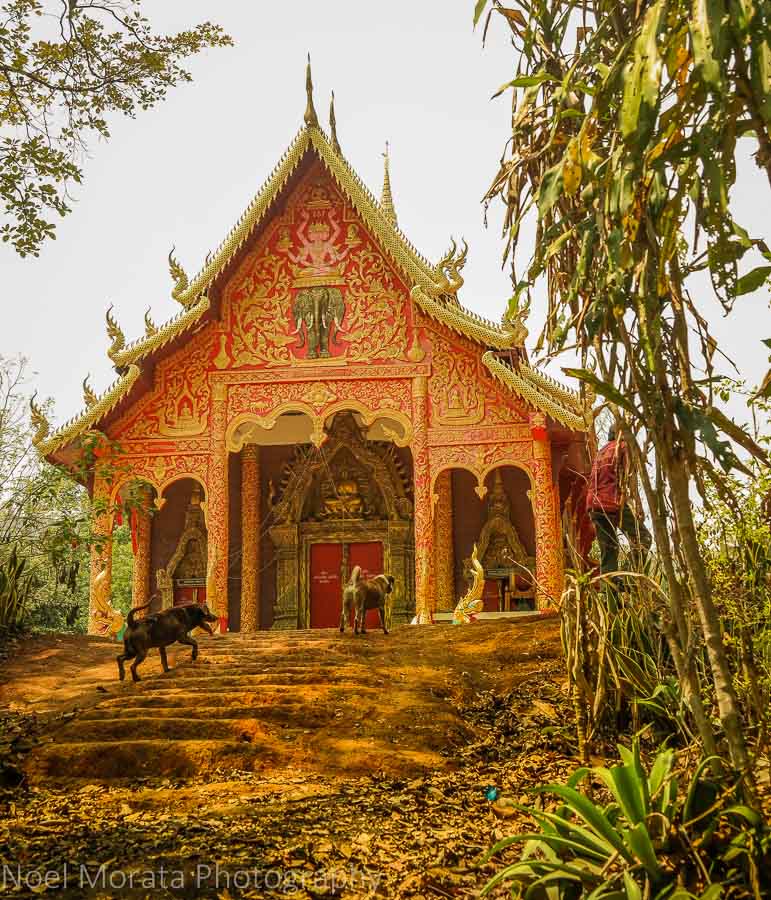 Buddhist temple at Lisu village in Northern Thailand