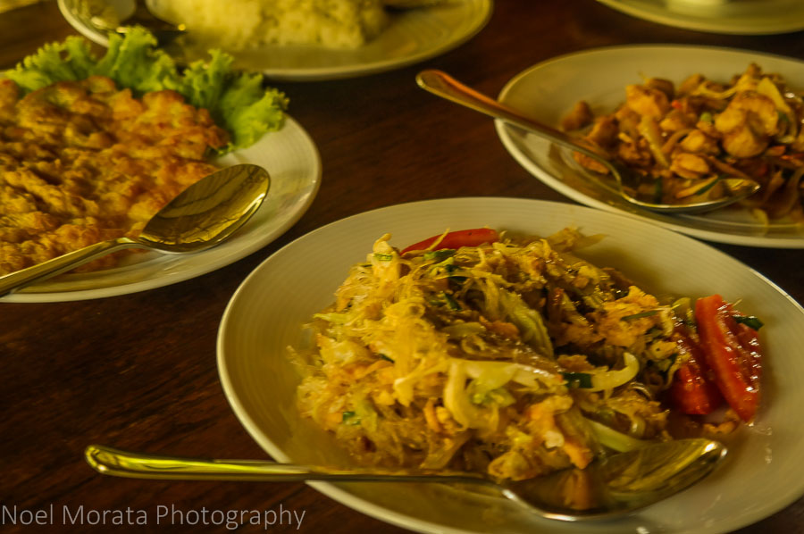 Dinner service at Lisu Lodge in Northern Thailand