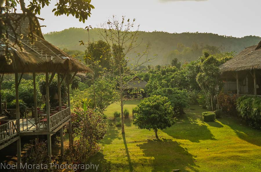 Lisu villas and lush tropical landscapes