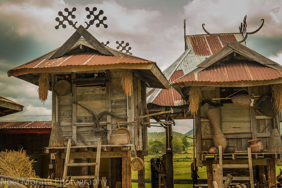 Homes of the Ta Dam people in Loei, Thailand
